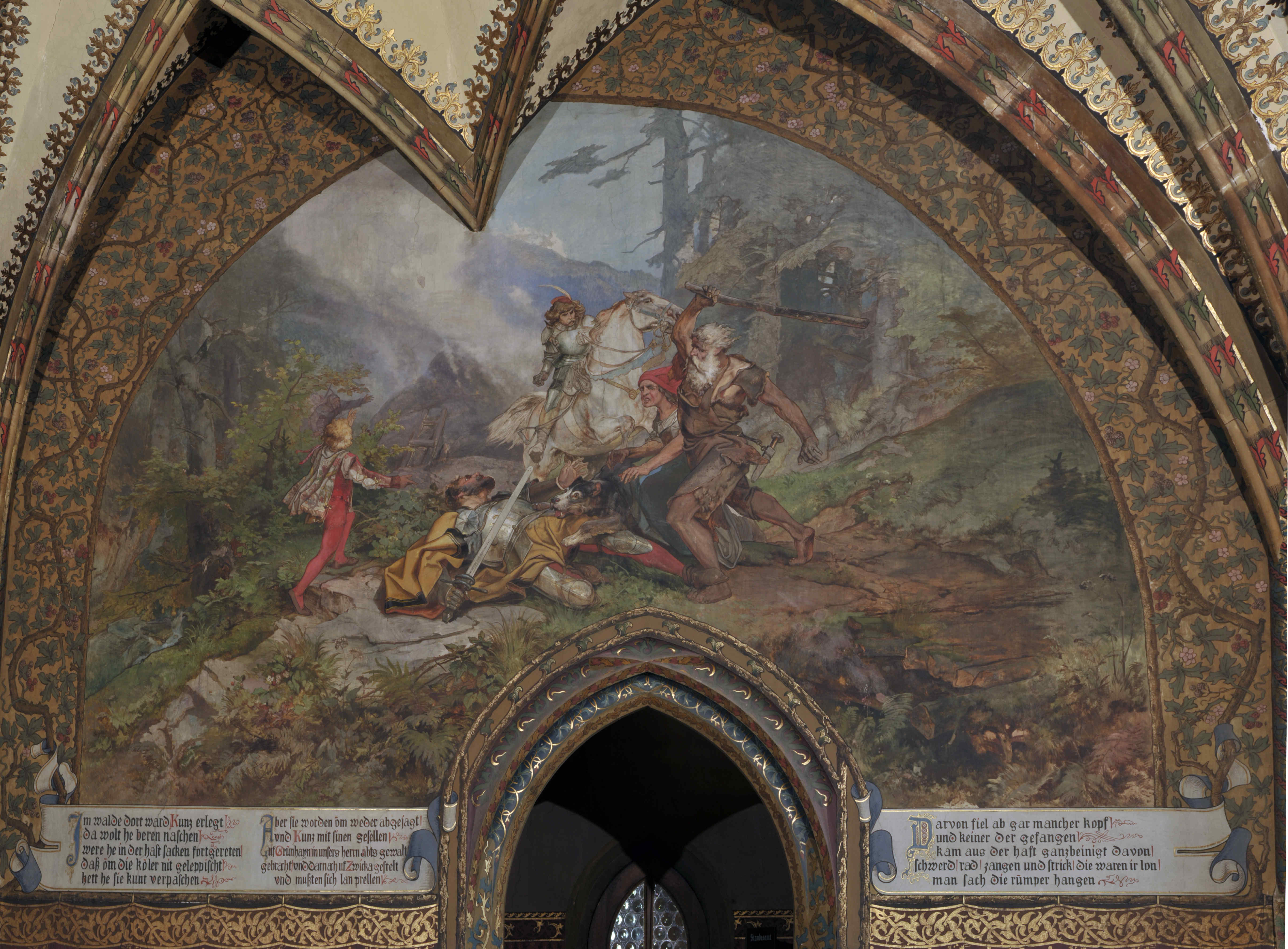 Darstellung der Befreiung der Fürstensöhne.