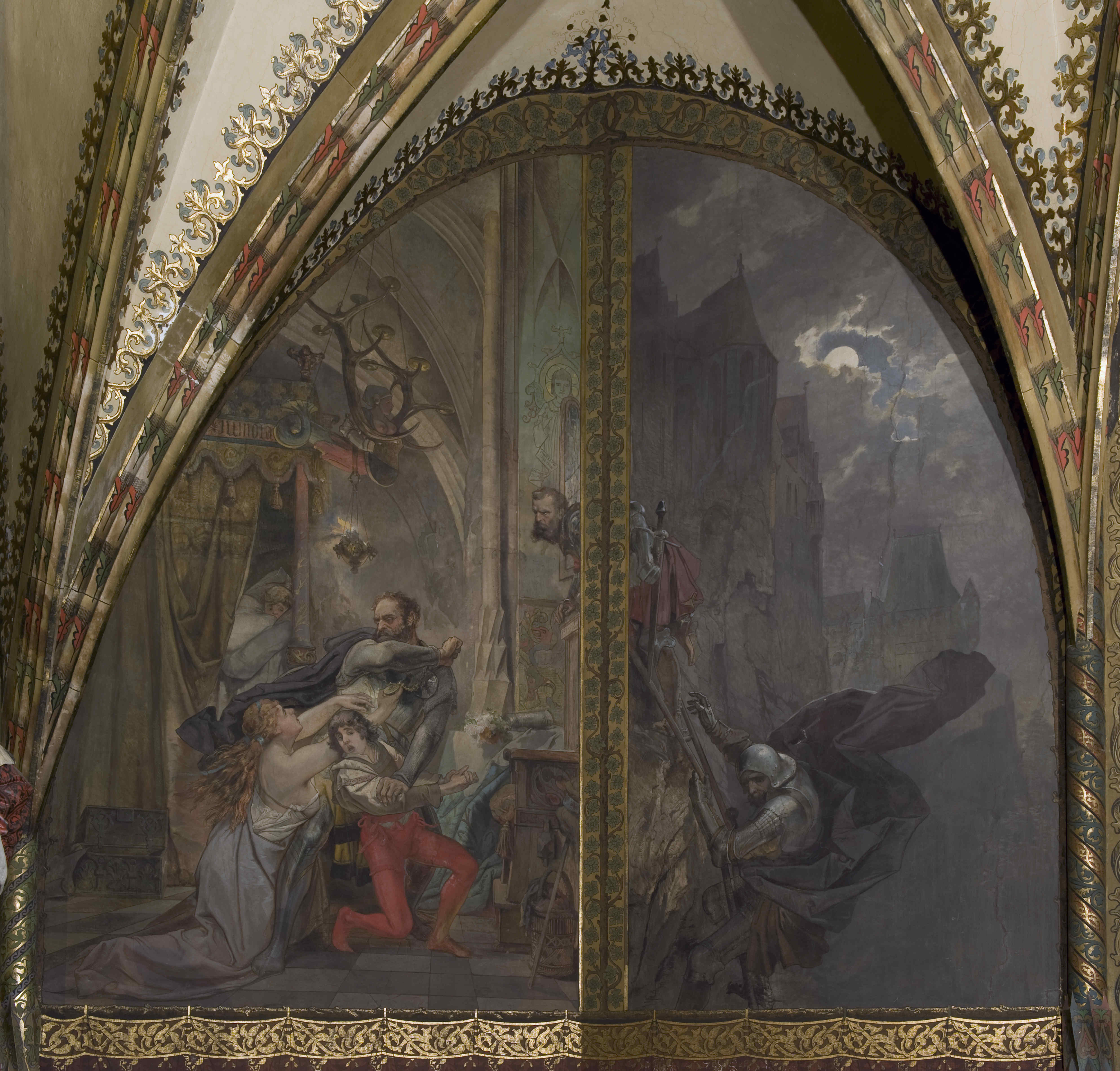 Darstellung des Prinzenraubs im Schloss Altenburg.