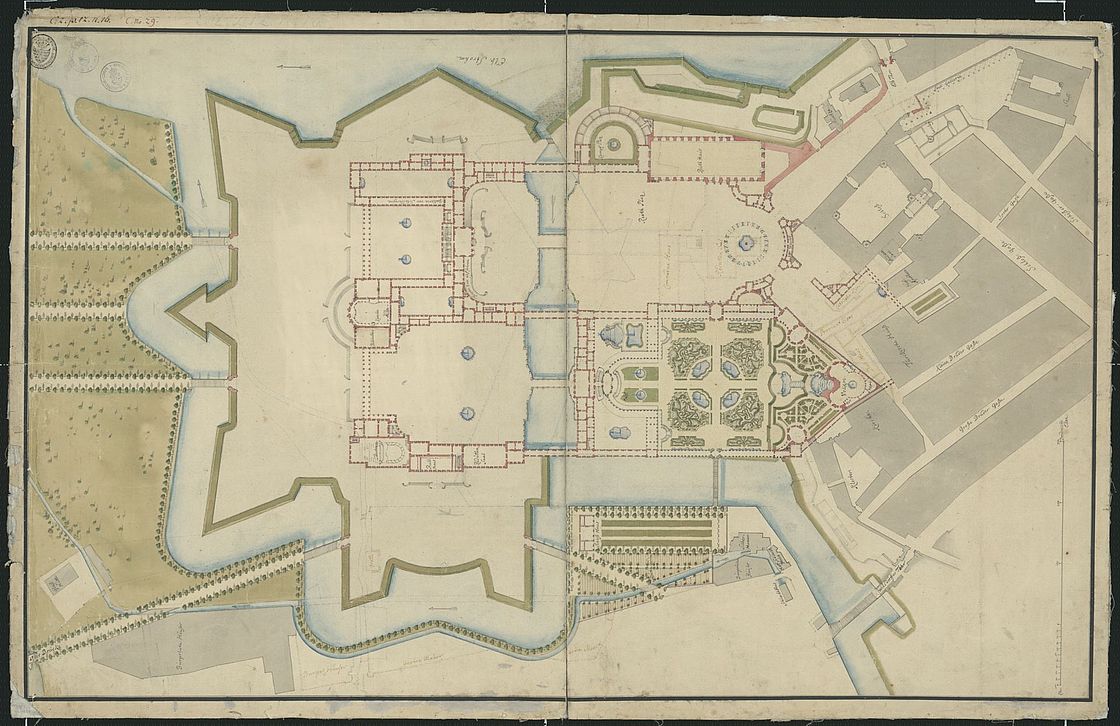 Generalplan zur Großen Residenzplanung, Matthäus Daniel Pöppelmann, um 1716/18