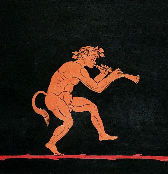 Satyr im Pompejanischen Zimmer auf Schloss Rammenau