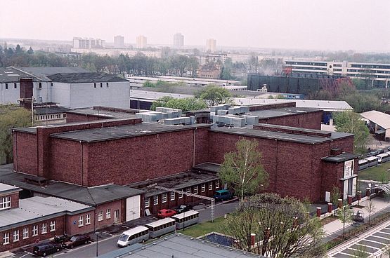 Luftaufnahme der Babelsberger Filmstudios.