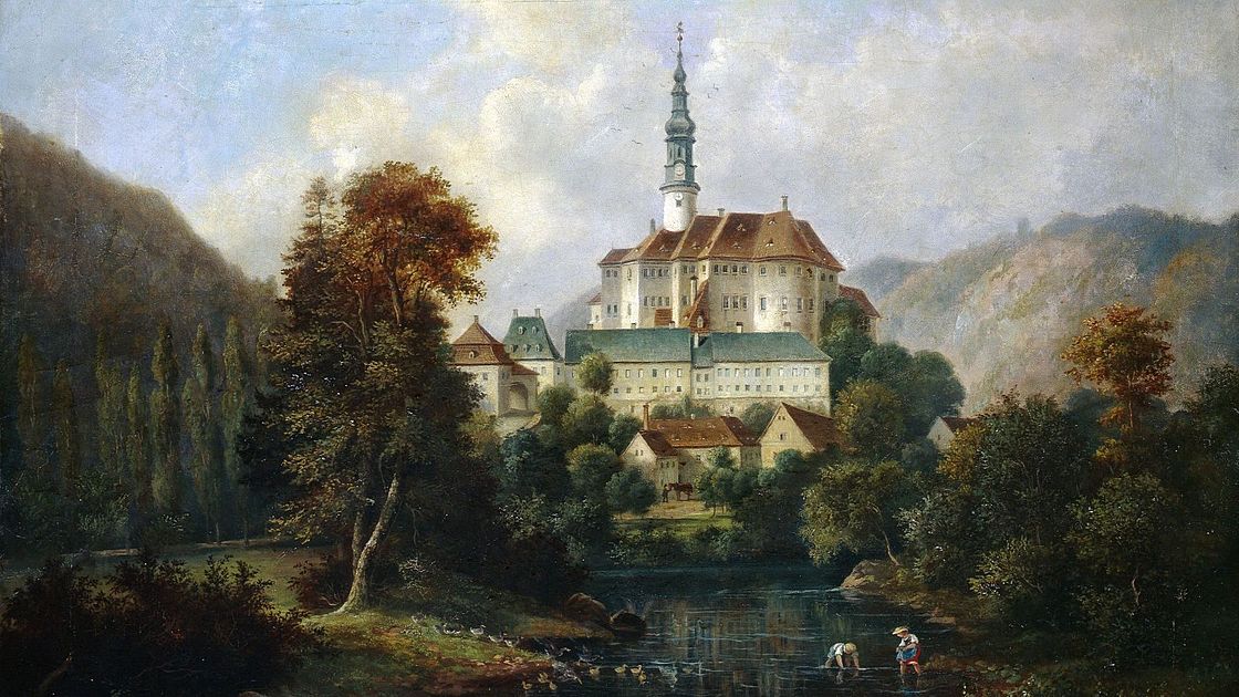 Schloss Weesenstein Gemälde Leuteritz