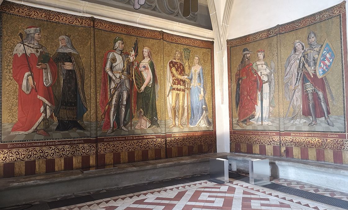 Wandgemälde, Großer Saal, Albrechtsburg 