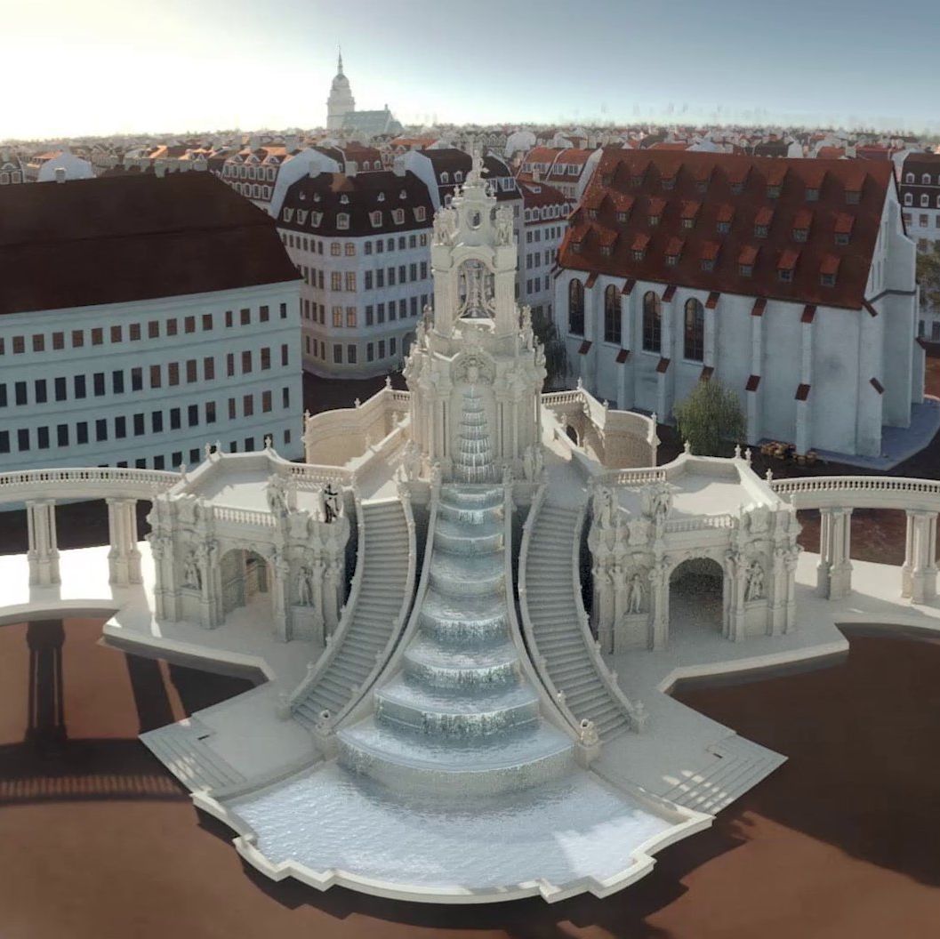3D-Modellierung des Brunnenturms für Zwinger Xperience, 2021