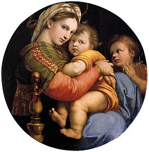 Maria hält ihren Sohn Jesus auf dem Schoß