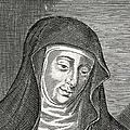 Das Porträt zeigt Hildegard von Bingen als Nonne.