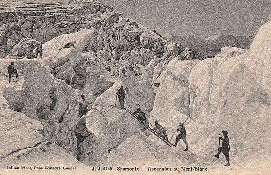Postkarte von Chamonix, 1913. Paul schickte seiner Familie regelmäßig Karten nach Hause.