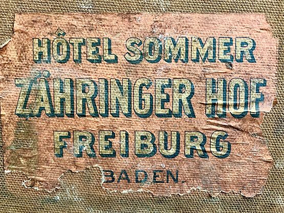 Aufkleber des Hotels Sommer - Zähringer Hof