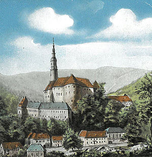 Postkarte von Schloss Weesenstein
